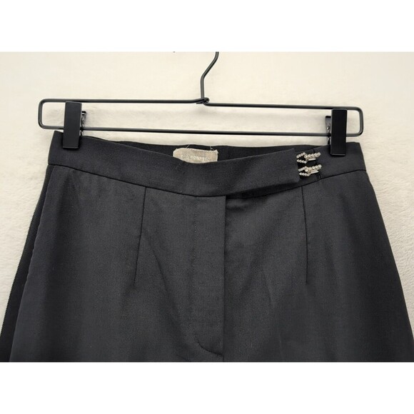 Lanvin Wool Blend Diamond Hook Closure Women's Pants Size 36/6 Made In Slovakia - Picture 8 of 16
